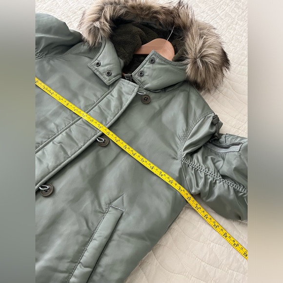 🔥ABERCROMBIE AND FITCH Green Parka Size Small - Picture 12 of 13